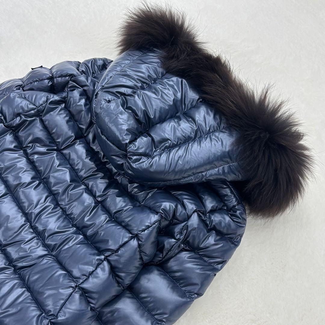 極美品✨タトラス　ダウン　イセラ　ネイビー　ファー　リバーシブル　ロング　近年