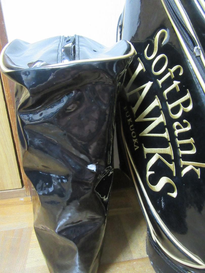 ★☆★希少★SoftBank HAWKS★3点式ゴルフバック★黒★☆★