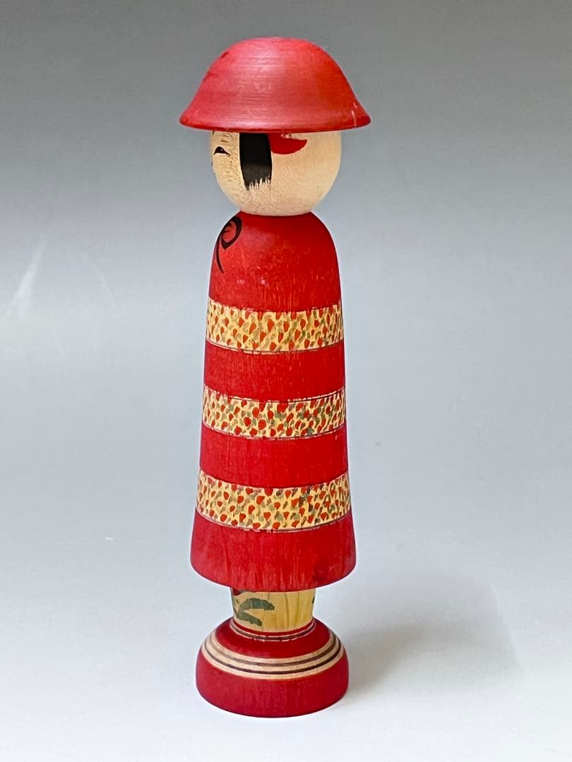 C561 レア　こけし　渡辺忠雄　土湯系　伝統こけし　日本伝統こけし　日本人形