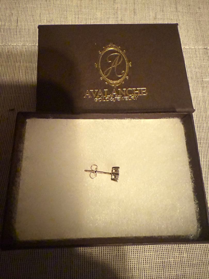 ダイヤモンド 1OKイエローゴールド ピアス 7mm