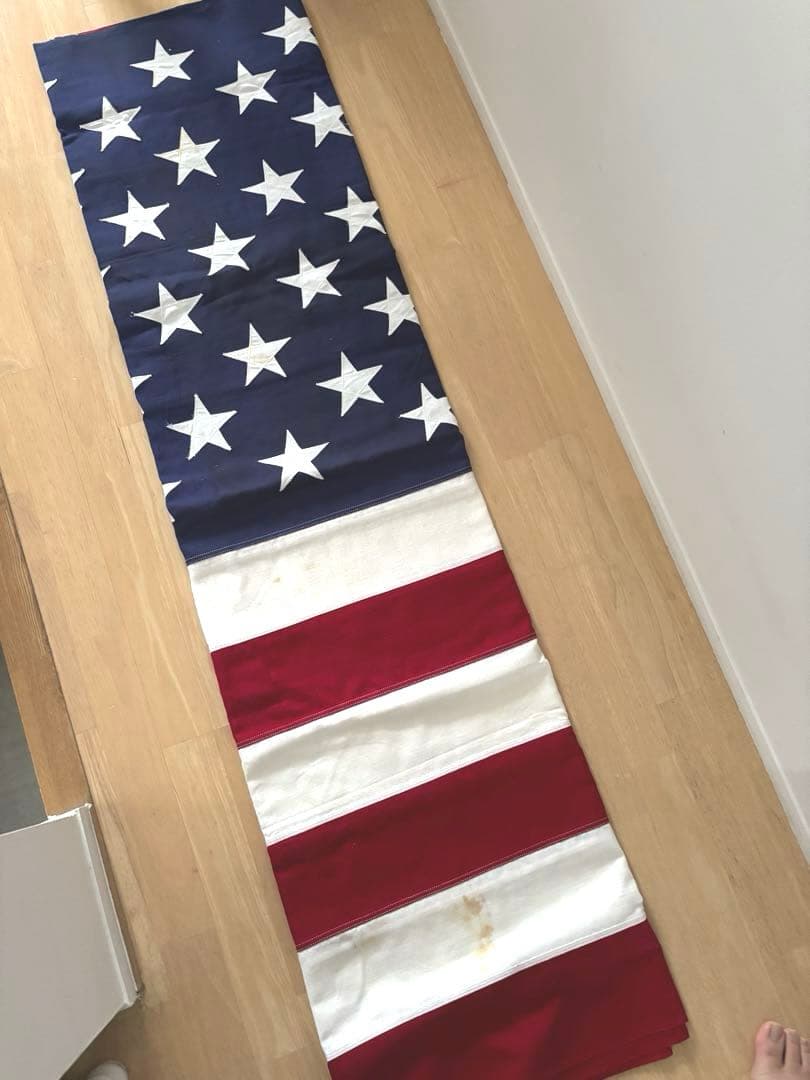 アメリカ USA 星条旗 cotton 100% 大判