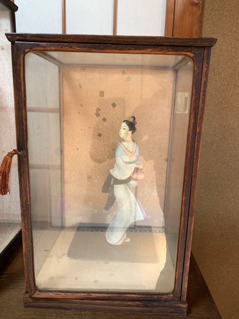 昭和レトロ　博多人形　日本人形　和風人形　陶器　着物人形　アンティーク　汚れあり