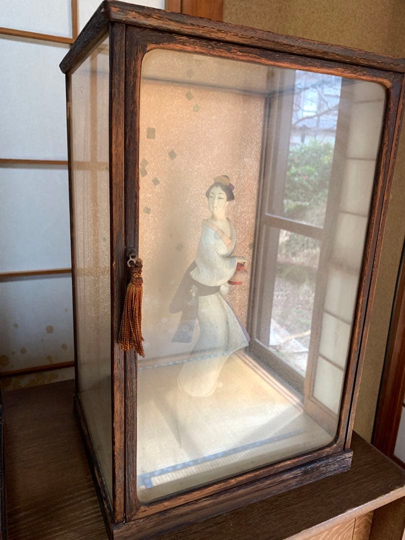 昭和レトロ　博多人形　日本人形　和風人形　陶器　着物人形　アンティーク　汚れあり