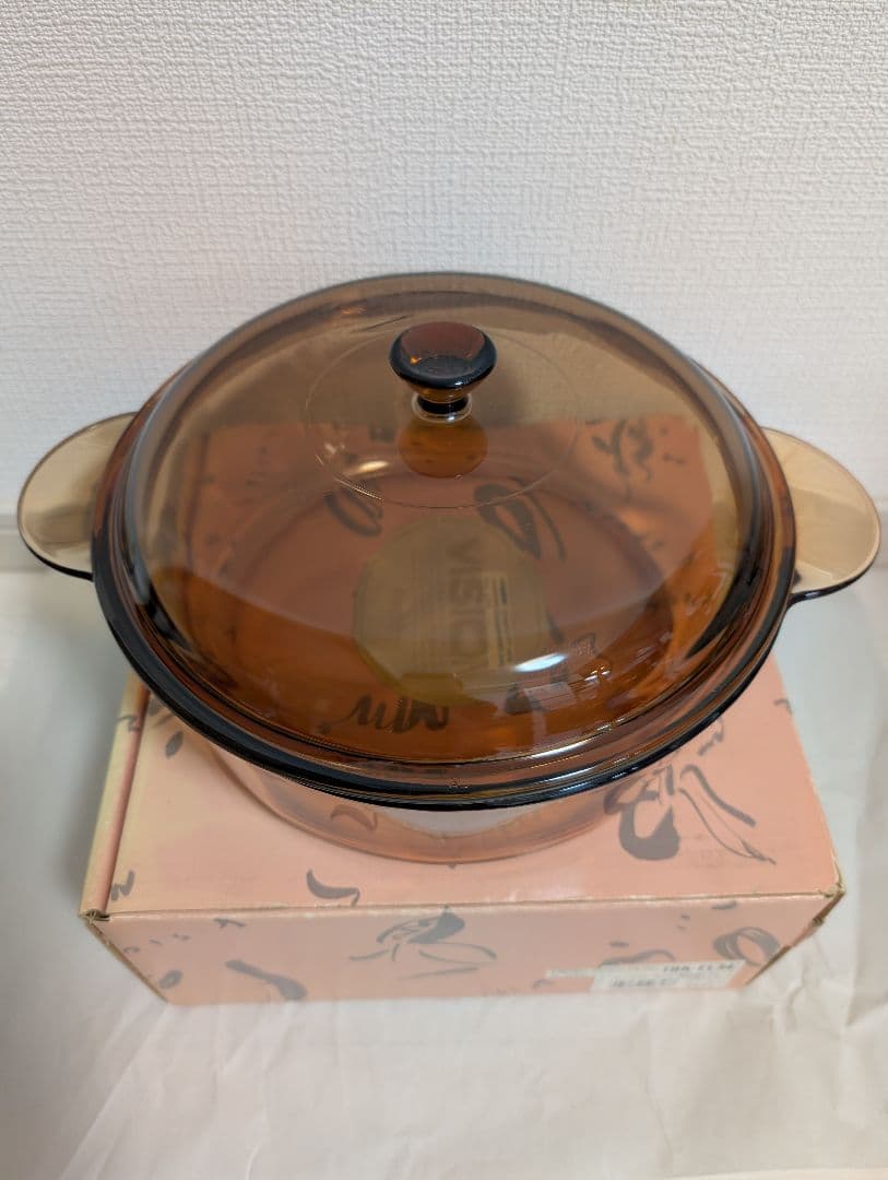 【新品】VISION ビジョン 両手鍋24㎝ 超耐熱ガラス製器具 パイロセラム