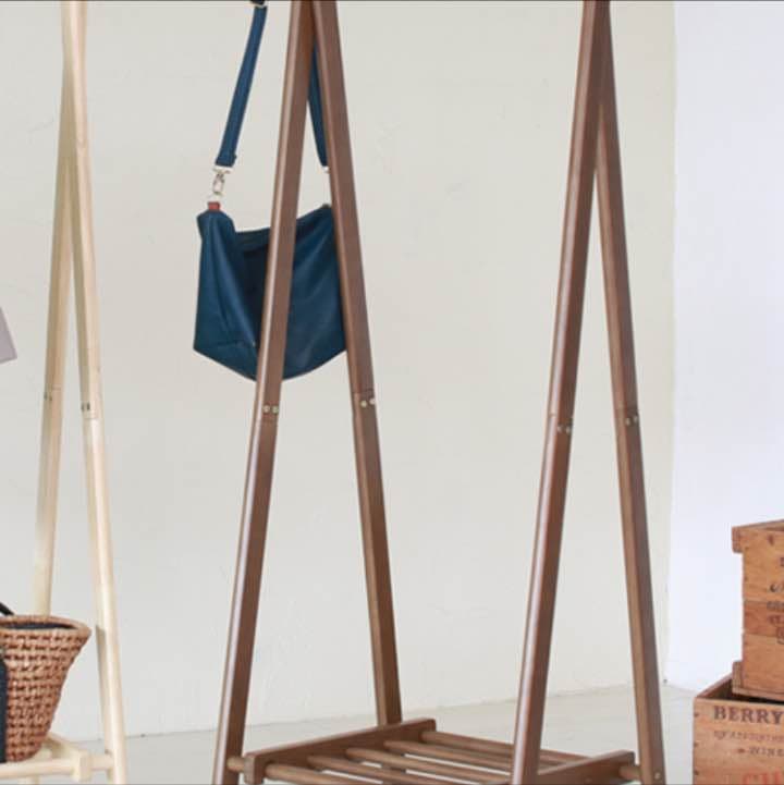 収納棚付！洋服が選びやすいオープンハンガーラック