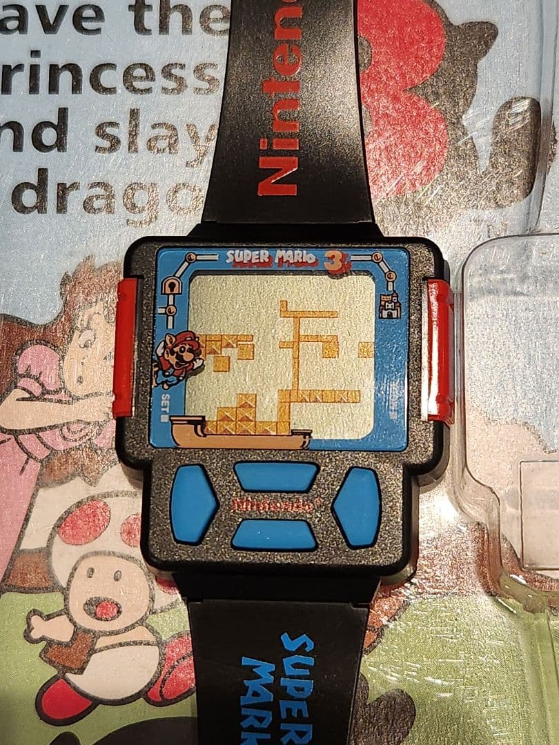 ジャンク　スパーマリオゲームウォッチ時計　ビンテージ