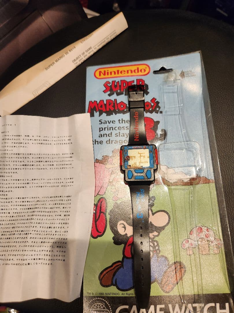 ジャンク　スパーマリオゲームウォッチ時計　ビンテージ