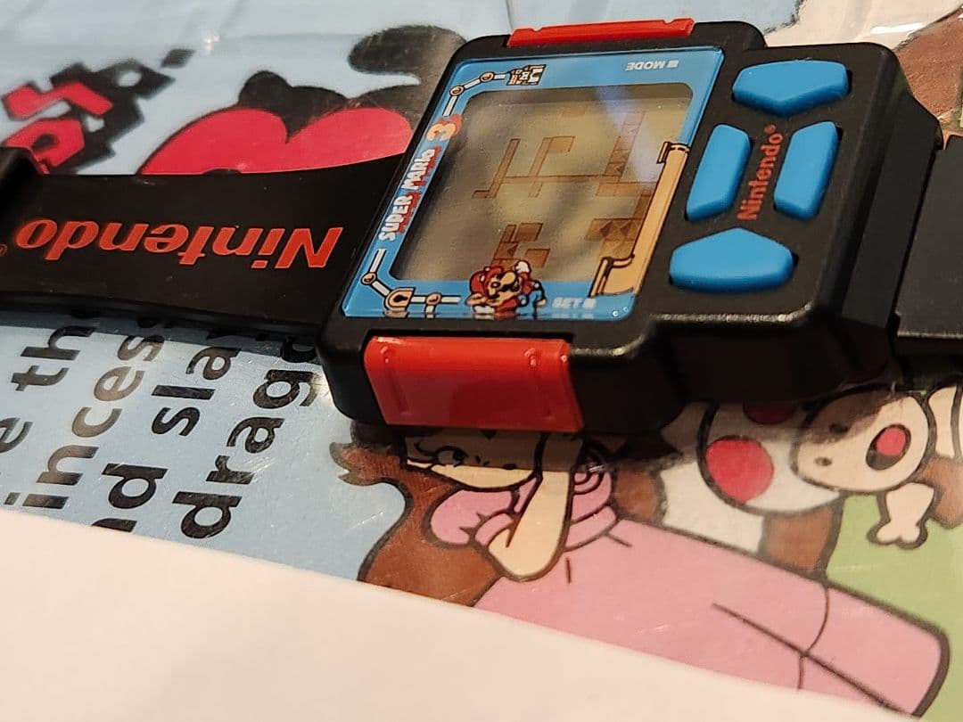 ジャンク　スパーマリオゲームウォッチ時計　ビンテージ
