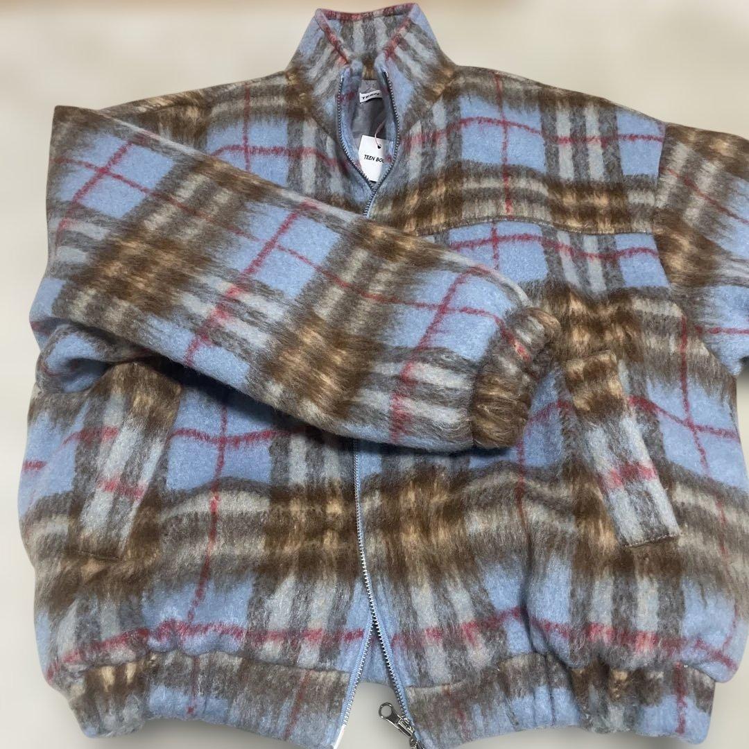 TEEN BOOP シャギーブルゾン ブルー