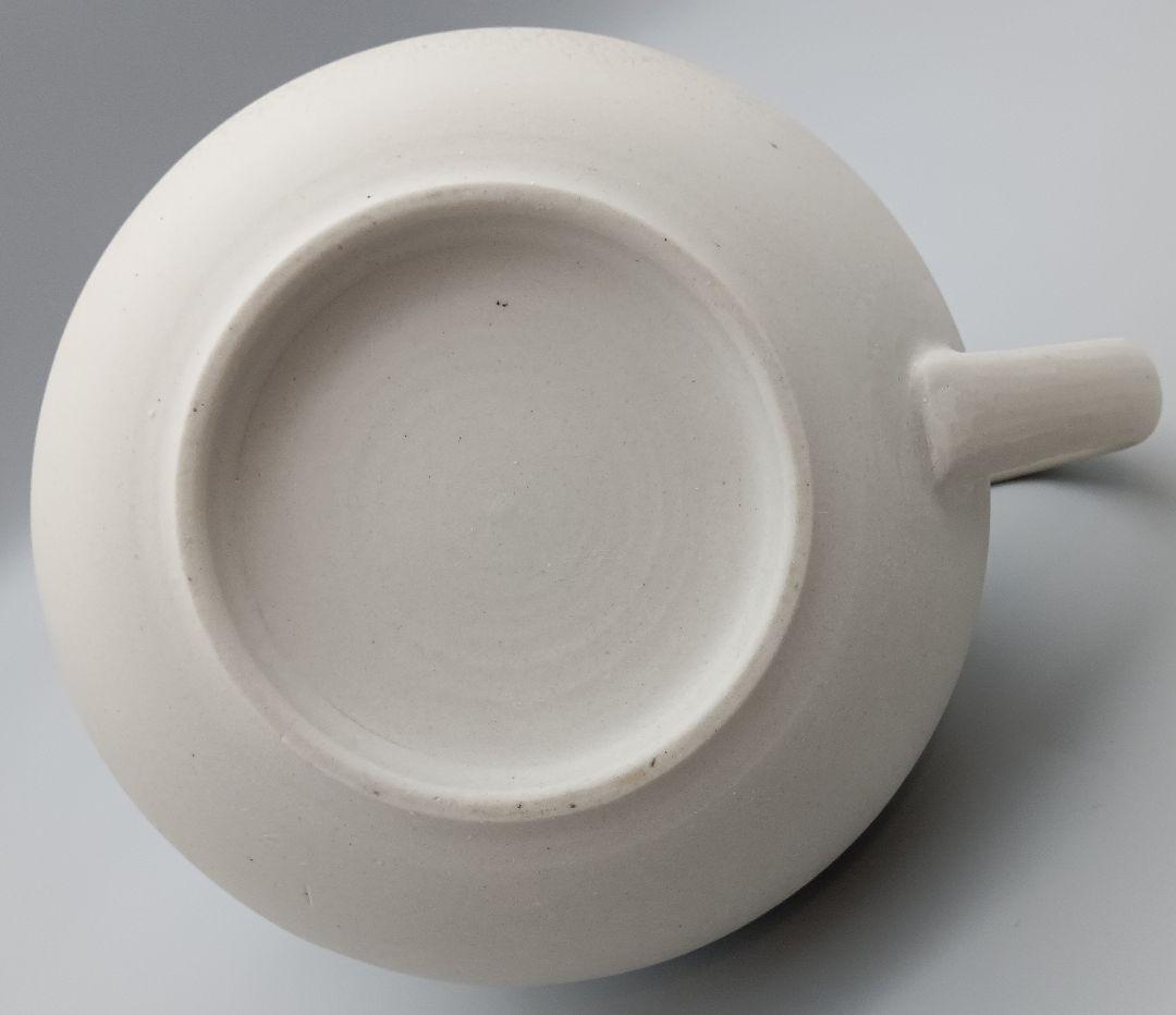 加藤 財 ひさご型 ポット 急須 財ポット 現代作家 白