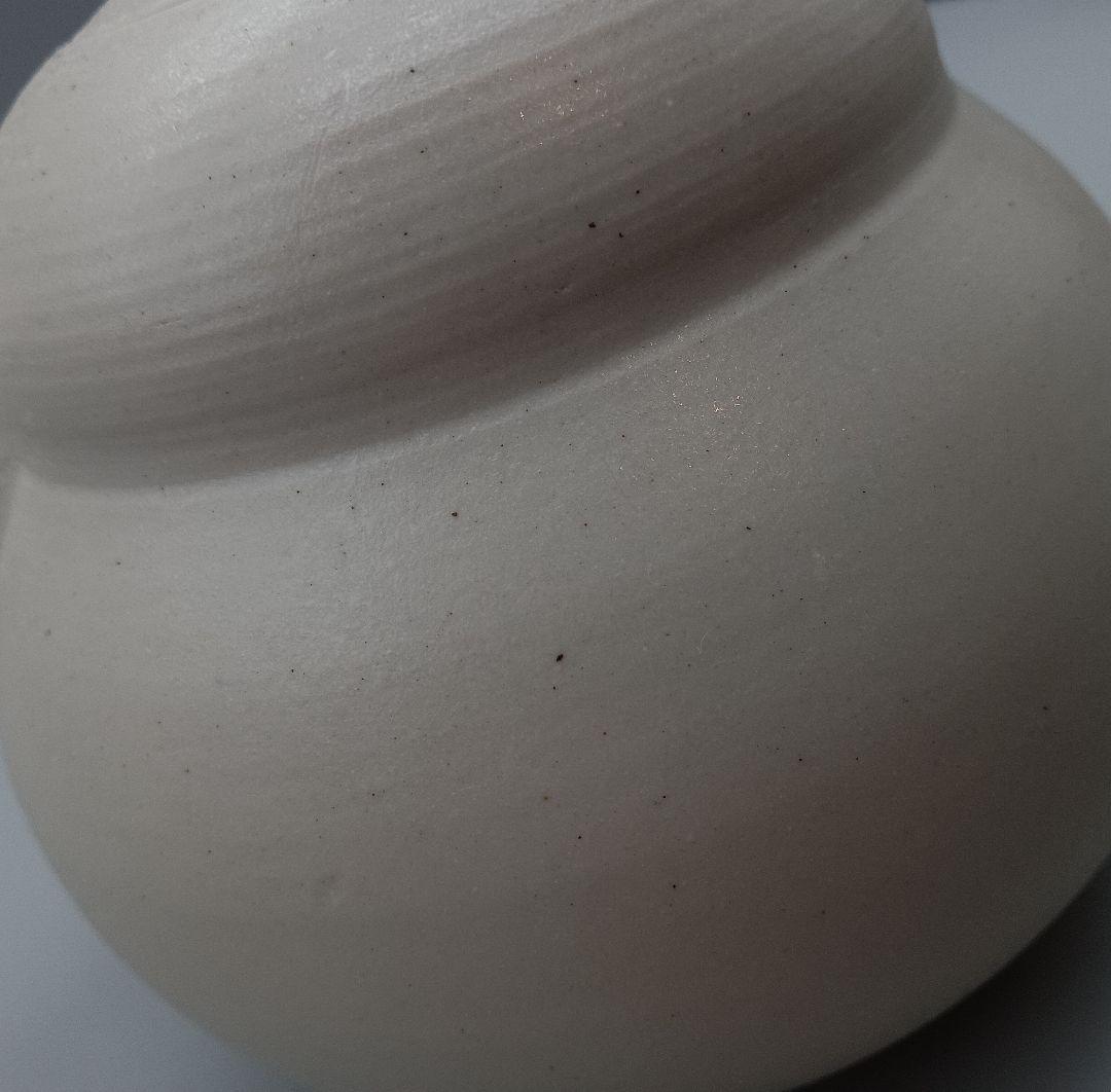 加藤 財 ひさご型 ポット 急須 財ポット 現代作家 白