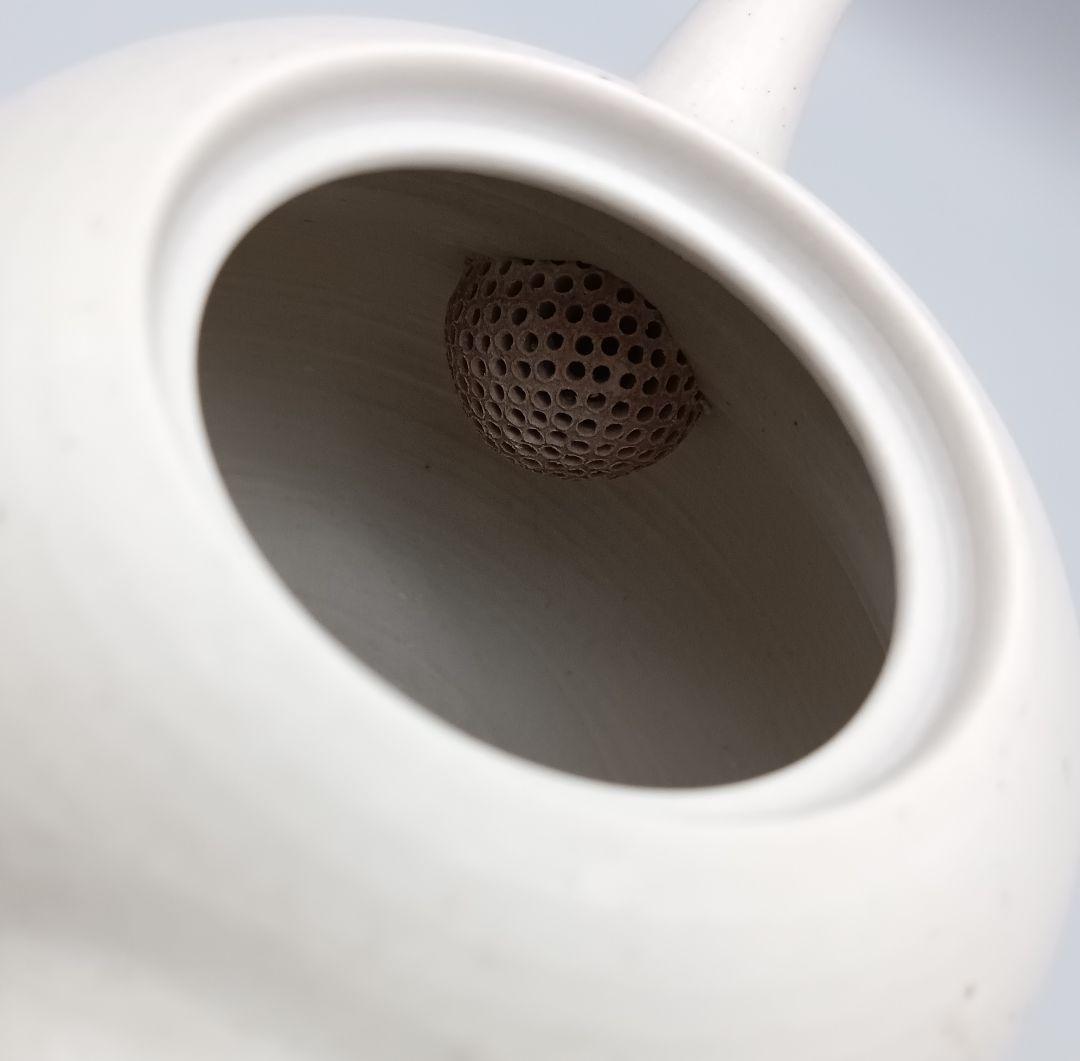 加藤 財 ひさご型 ポット 急須 財ポット 現代作家 白