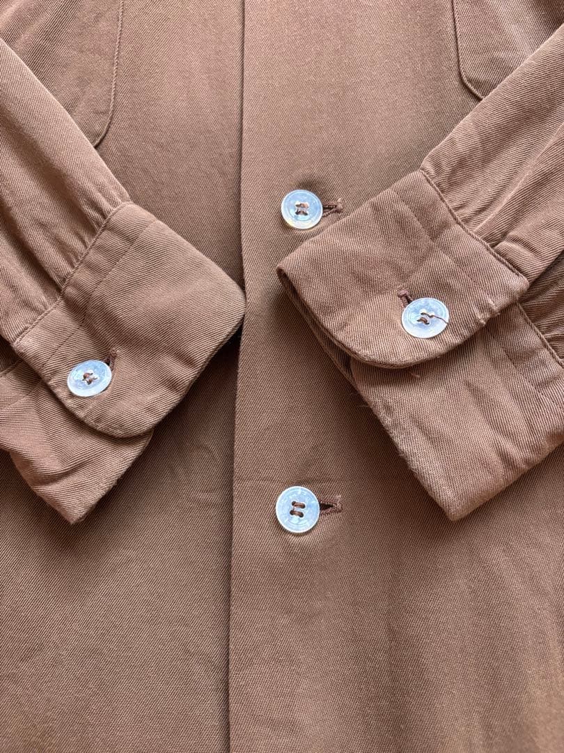 50s Brent オープンカラー レーヨン ギャバジン シャツ