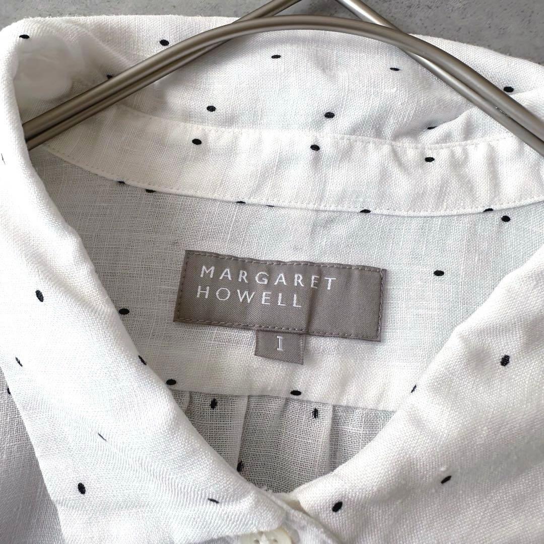 MARGARET HOWELL(マーガレットハウエル)リネンドットブラウス