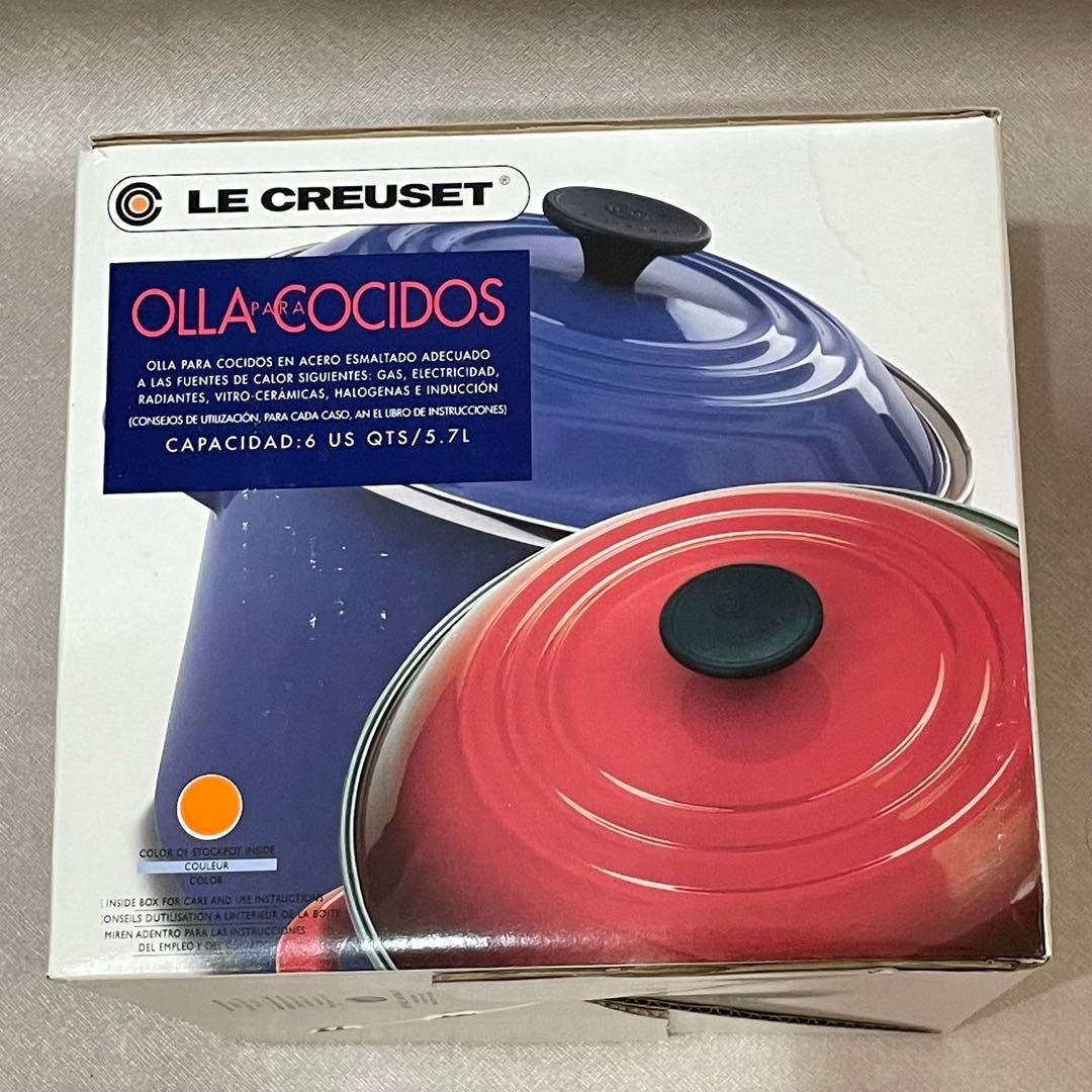 新品未使用　ルクルーゼ　ストックポット　オレンジ