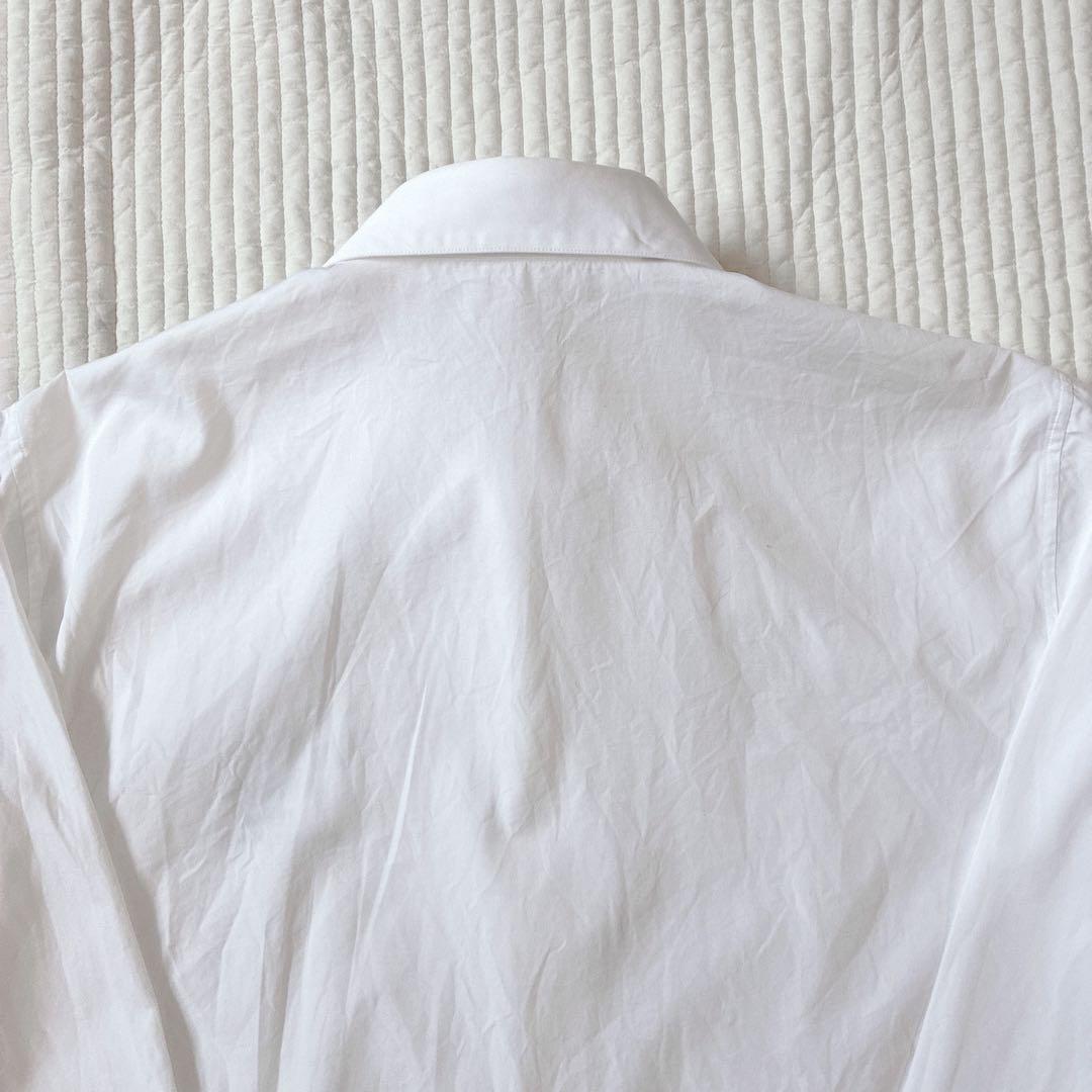 希少 Dior ドレスシャツ アトリエロゴ 刺繍 ホワイト 40 M 長袖シャツ