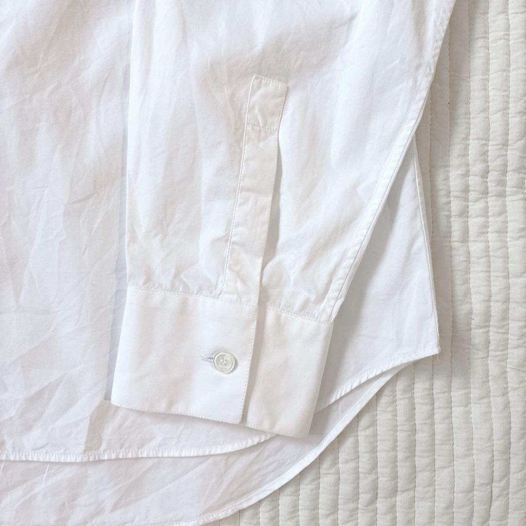 希少 Dior ドレスシャツ アトリエロゴ 刺繍 ホワイト 40 M 長袖シャツ
