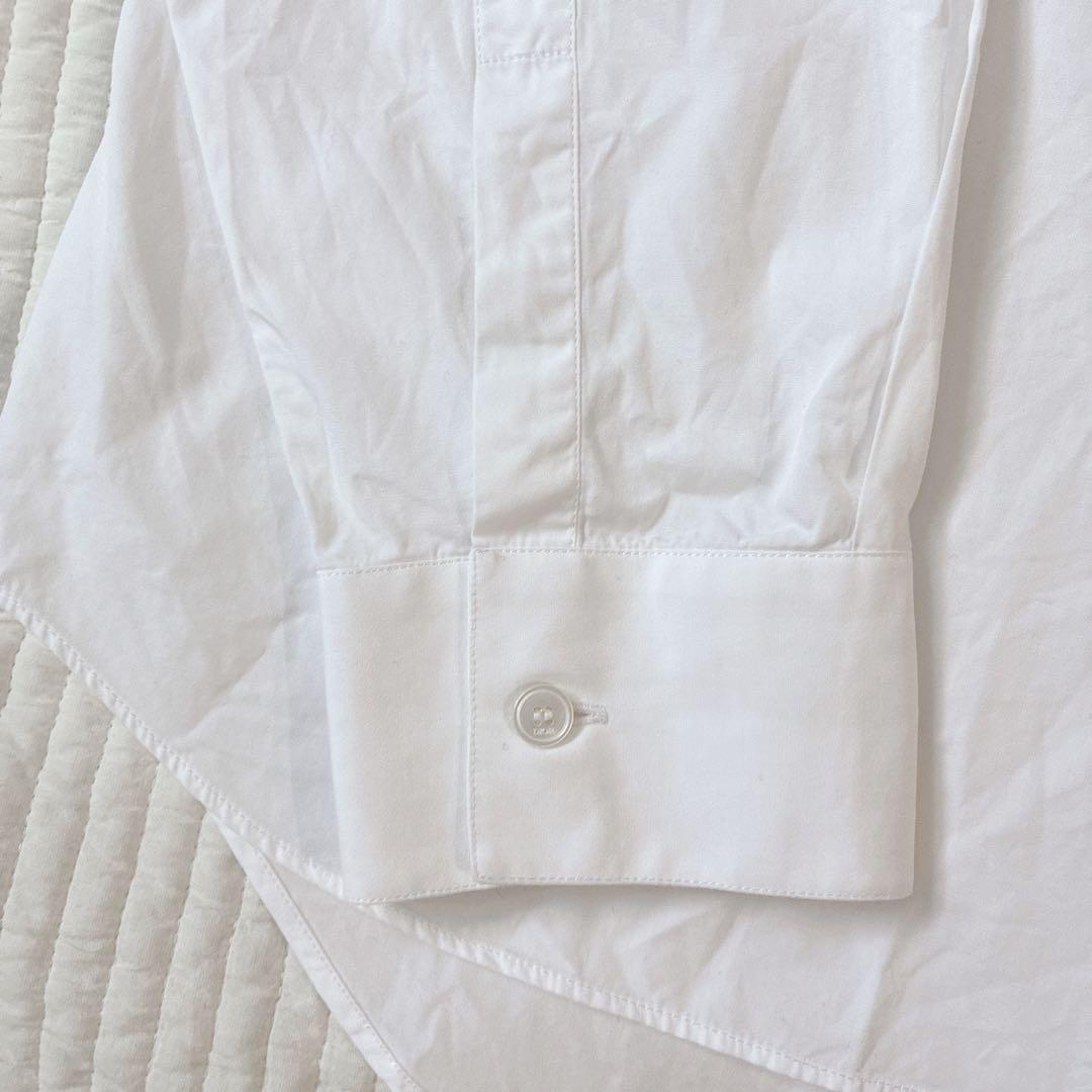 希少 Dior ドレスシャツ アトリエロゴ 刺繍 ホワイト 40 M 長袖シャツ