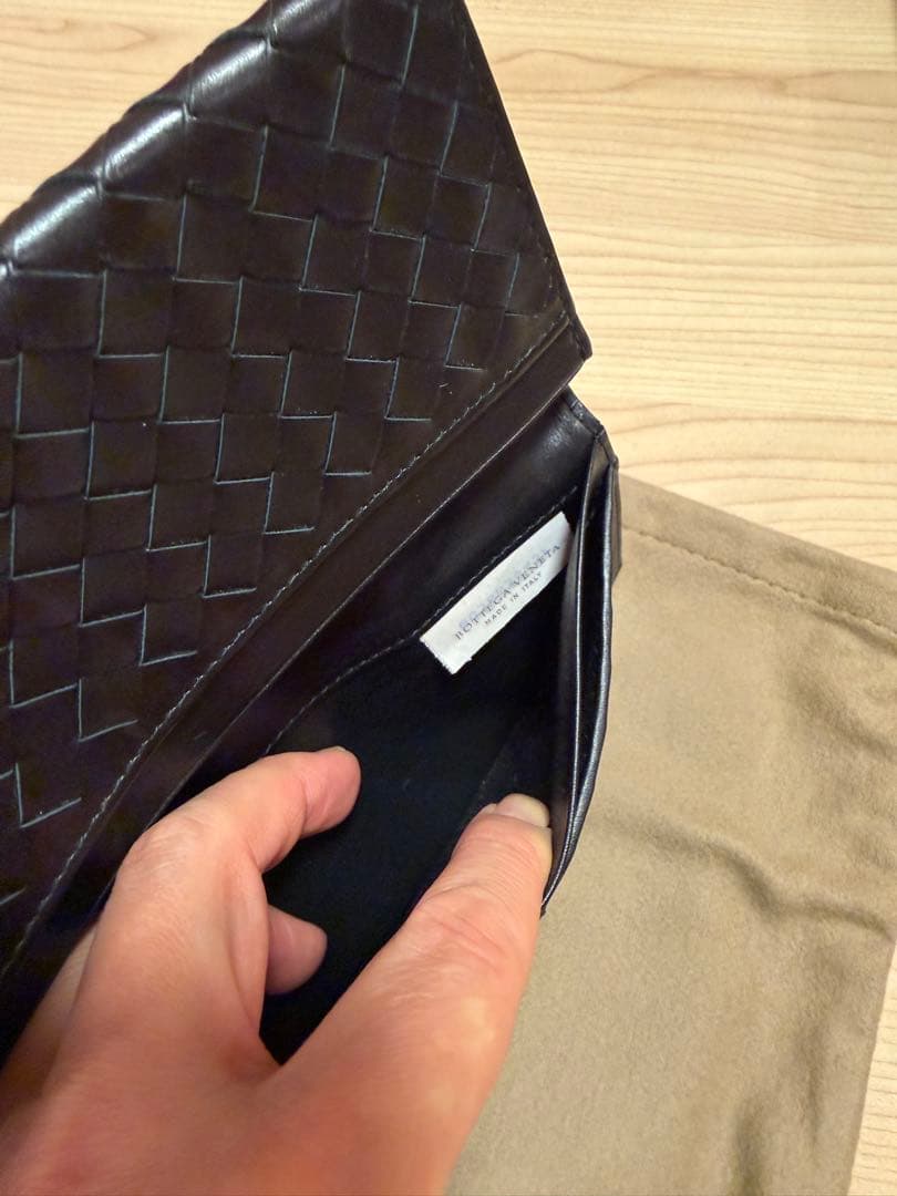 ボッテガヴェネタ イントレチャート ブラック 長財布 札入れ