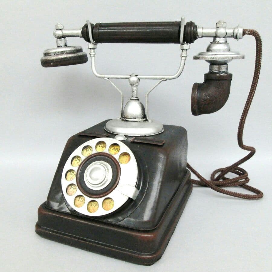 レトロ電話型・バンク(貯金箱)