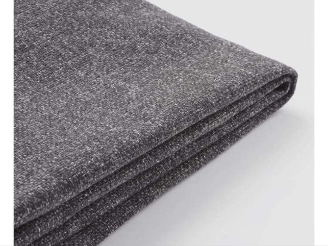 PÄRUP ペルプ 2人掛けコンパクトソファ用カバー　グンナレド ダークグレー