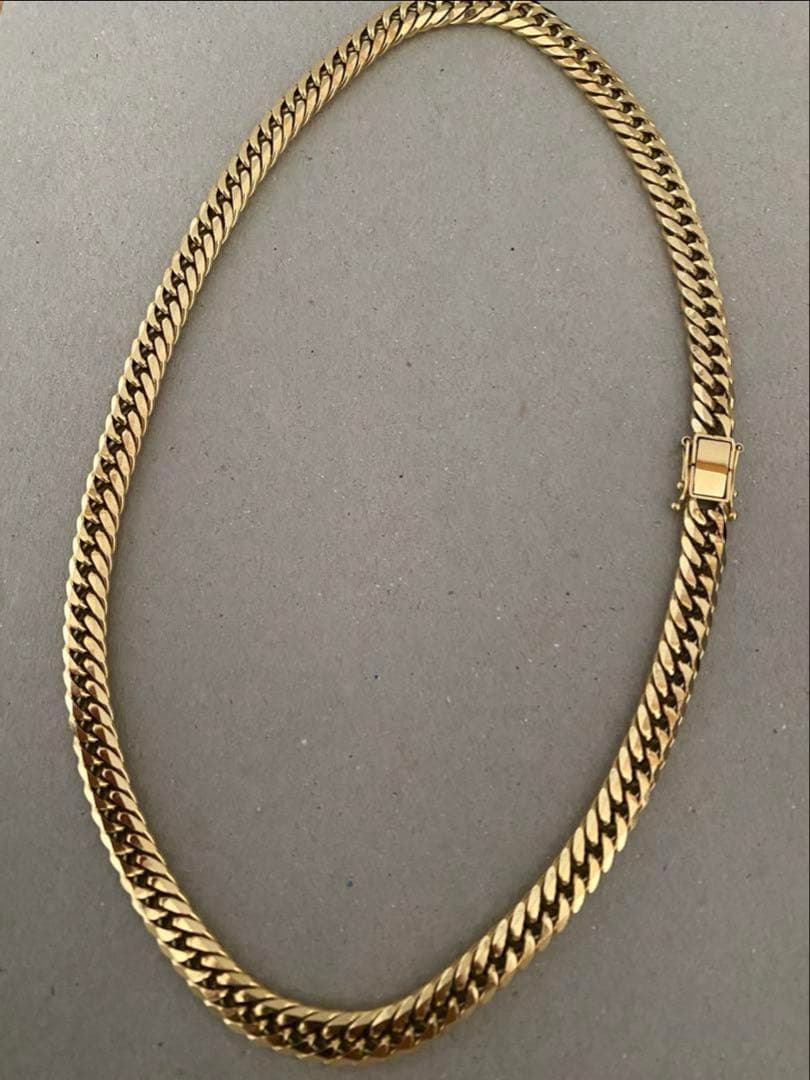 本日限定値下げ　喜平ネックレス　6面ダブル　60㎝　幅8㎜　極太