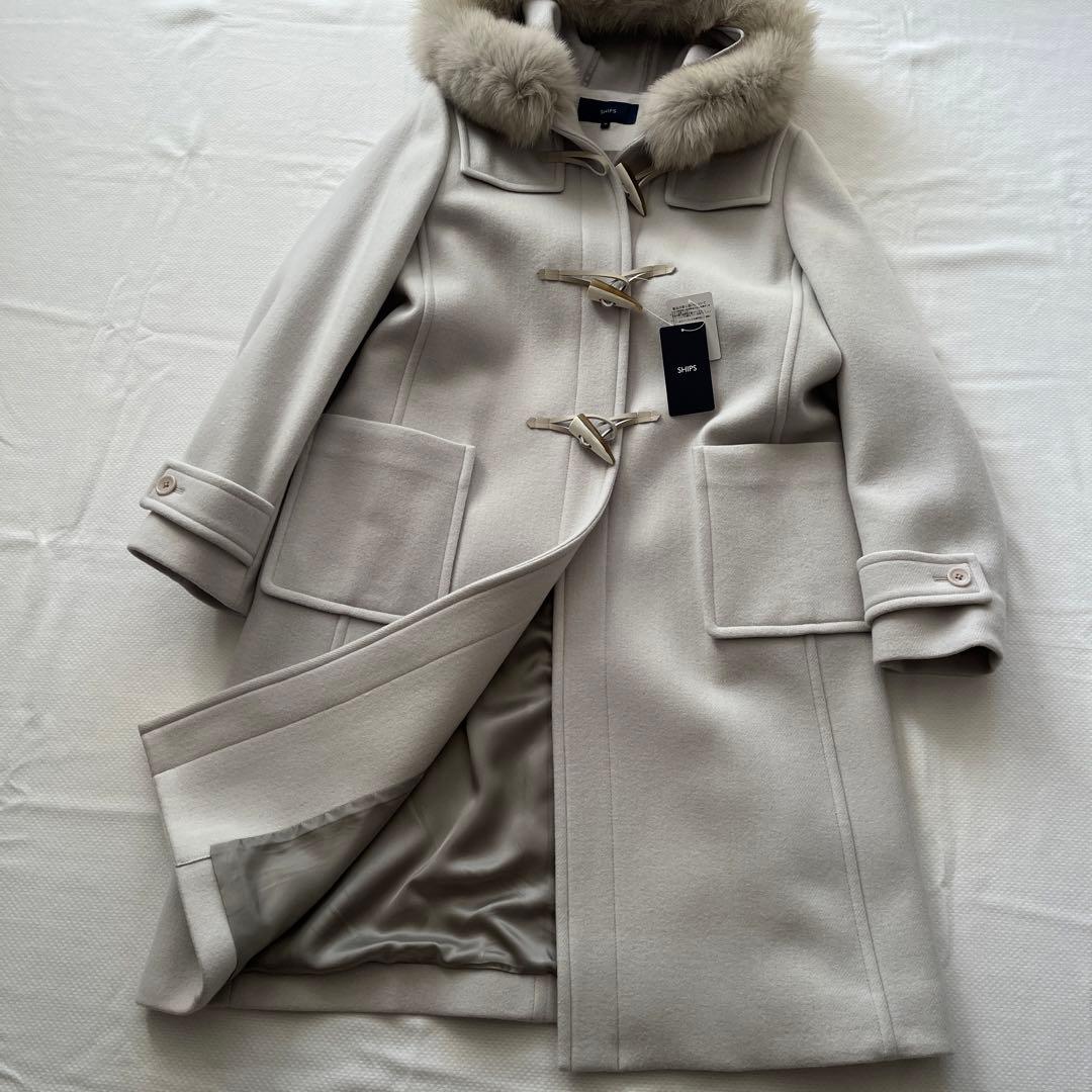 【SHIPS】シップス　ロングコート　ダッフルコート　ブルーフォックス