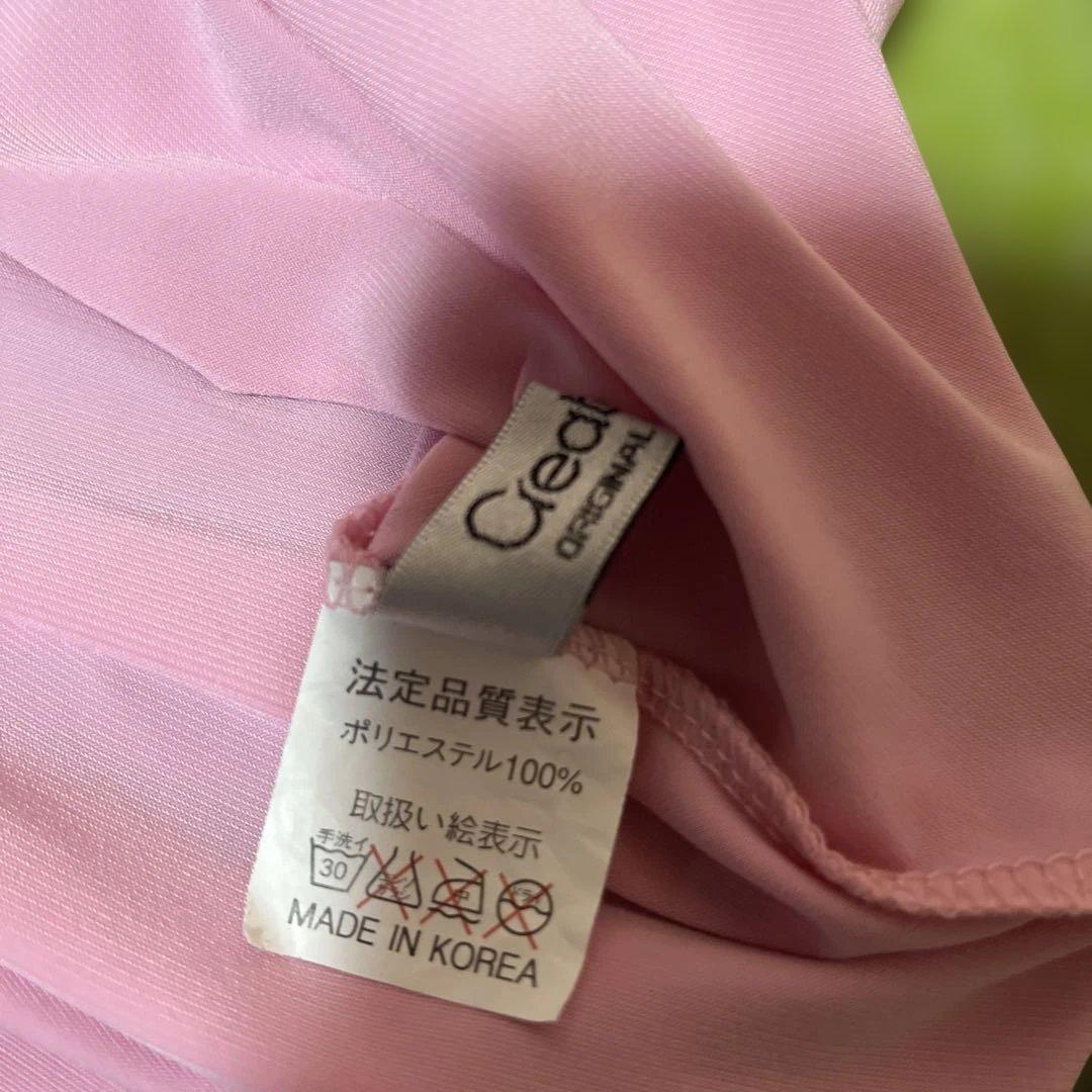 create-sun 可愛く　華やか　エレガント ピンク フラワー　ドレス