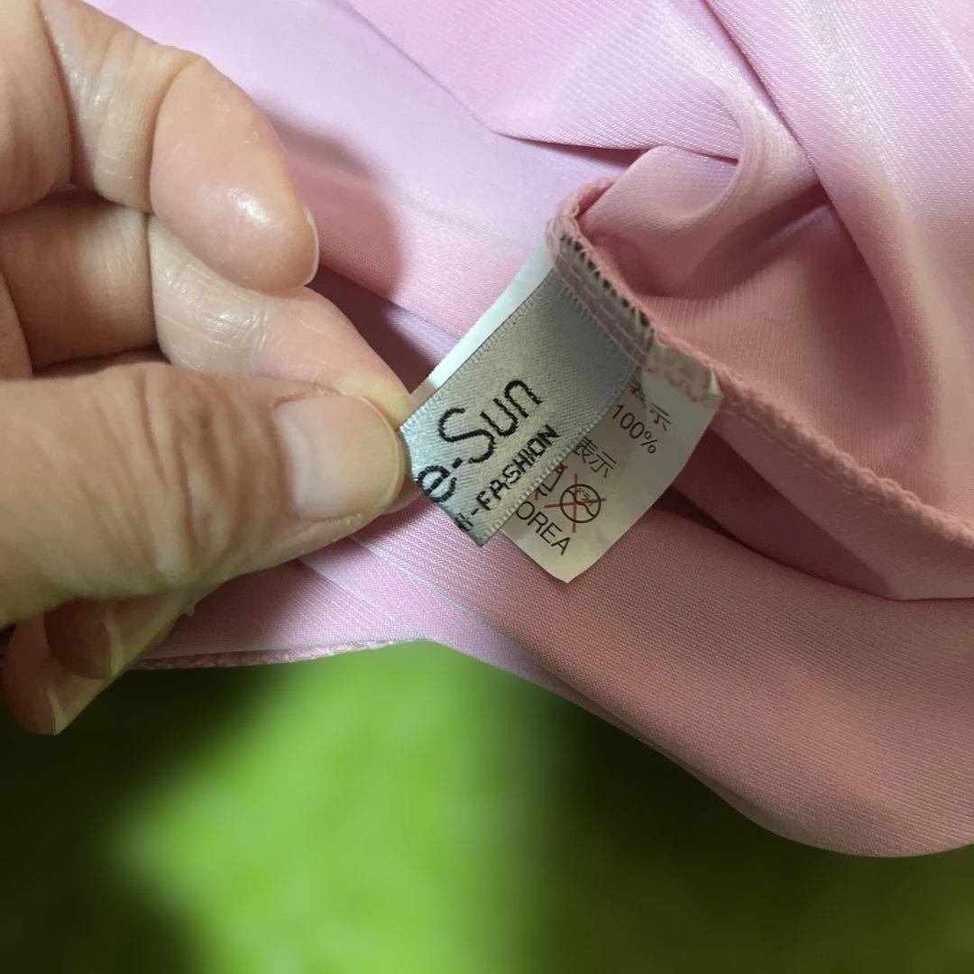 create-sun 可愛く　華やか　エレガント ピンク フラワー　ドレス