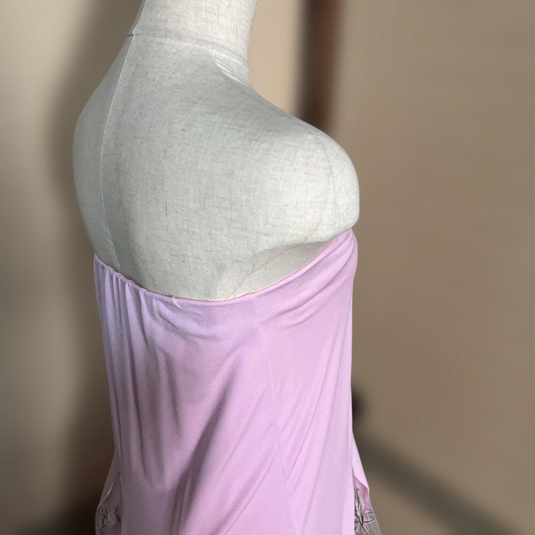 create-sun 可愛く　華やか　エレガント ピンク フラワー　ドレス