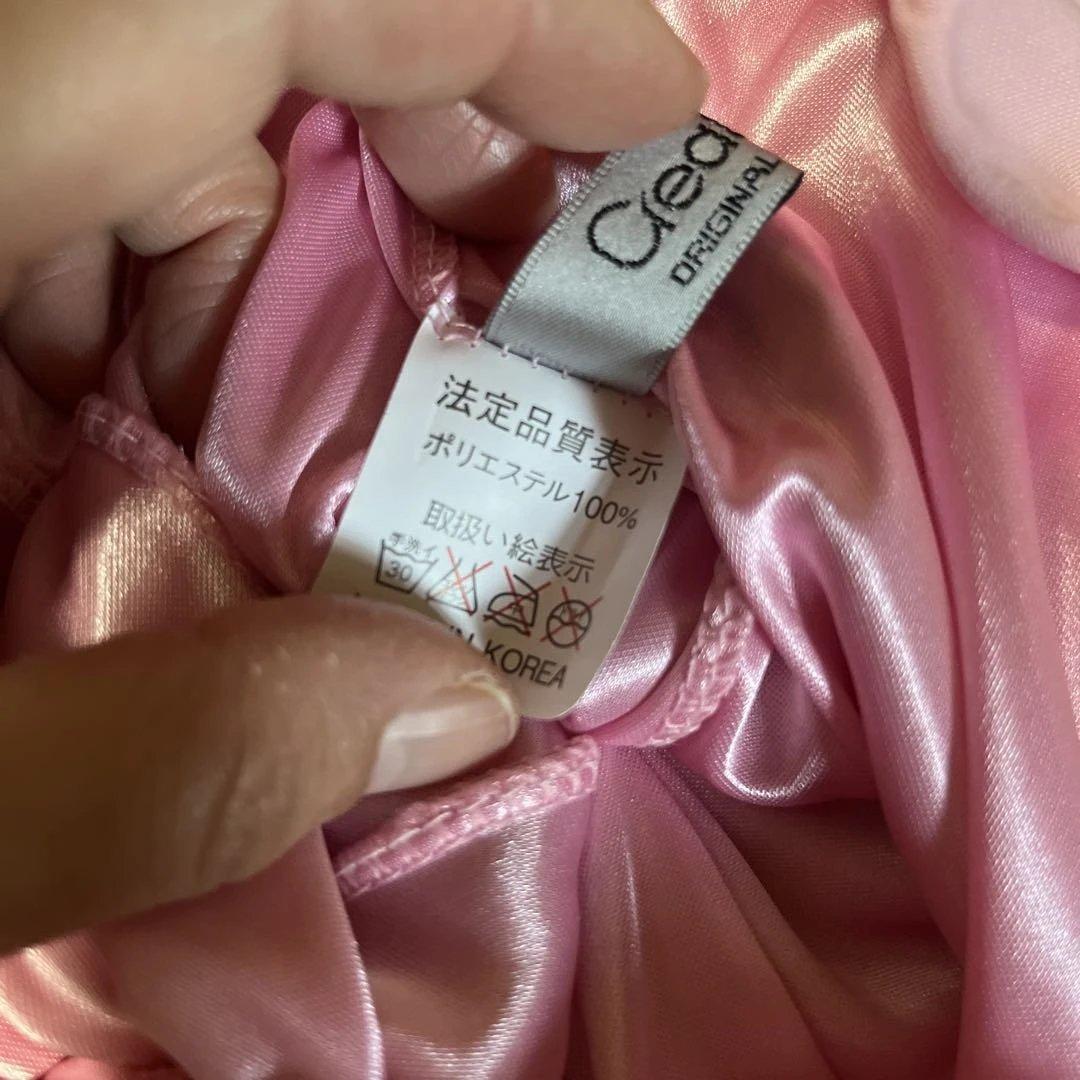 create-sun 可愛く　華やか　エレガント ピンク フラワー　ドレス