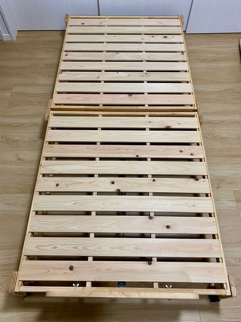 木製折りたたみすのこベッド シングル