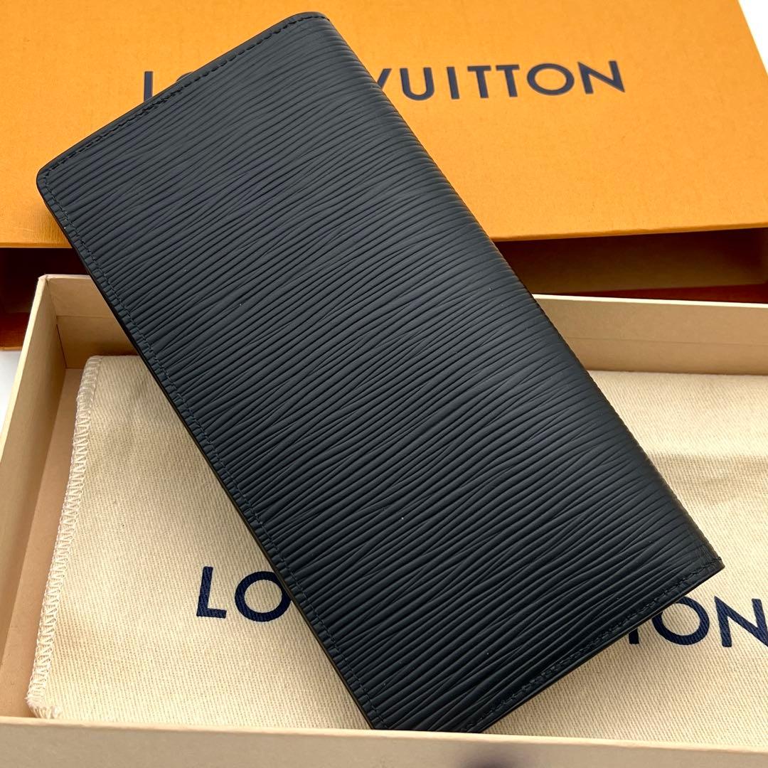 【新型・最高級美品】ルイヴィトン エピ ポルトフォイユ ブラザ 黒 長財布