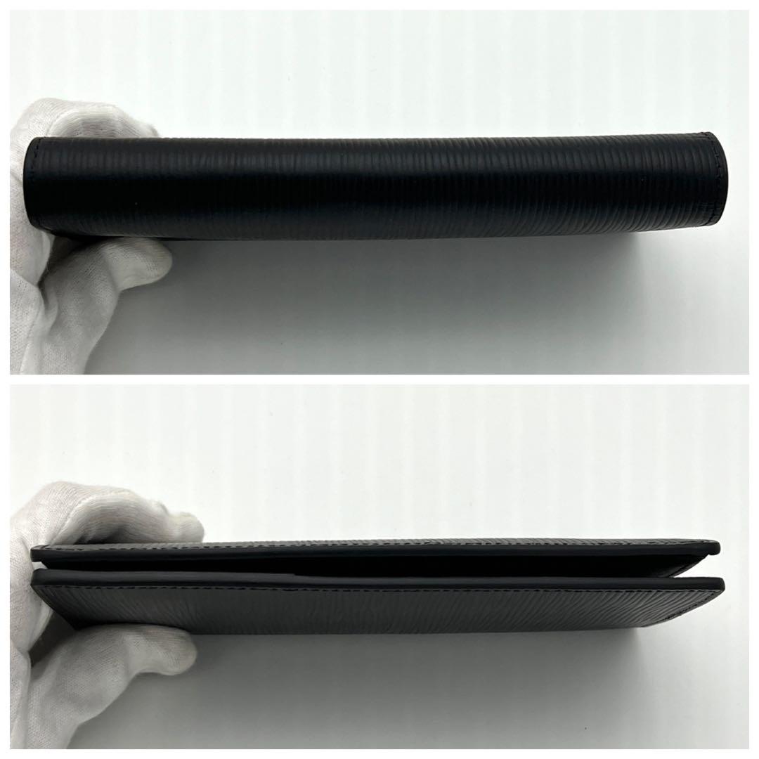 【新型・最高級美品】ルイヴィトン エピ ポルトフォイユ ブラザ 黒 長財布