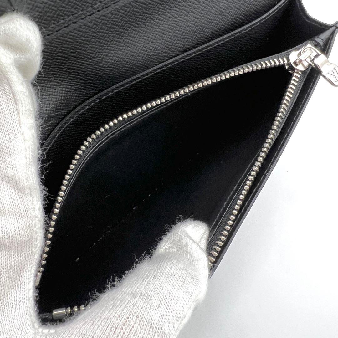 【新型・最高級美品】ルイヴィトン エピ ポルトフォイユ ブラザ 黒 長財布