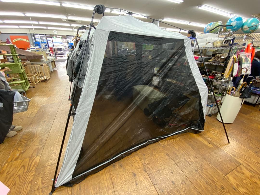 フィールドア　キャノピー付きワンタッチスクリーンテント　UVカット