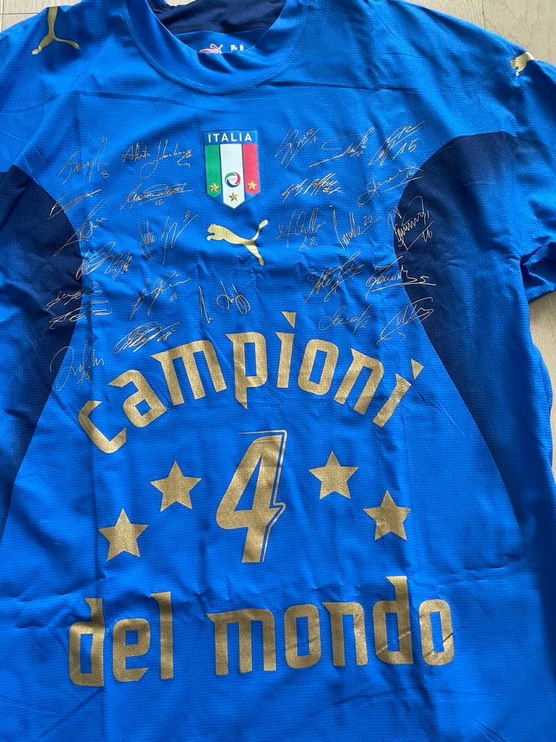 PUMA ワールドカップ2006 優勝記念 イタリア代表ユニ　タグ付