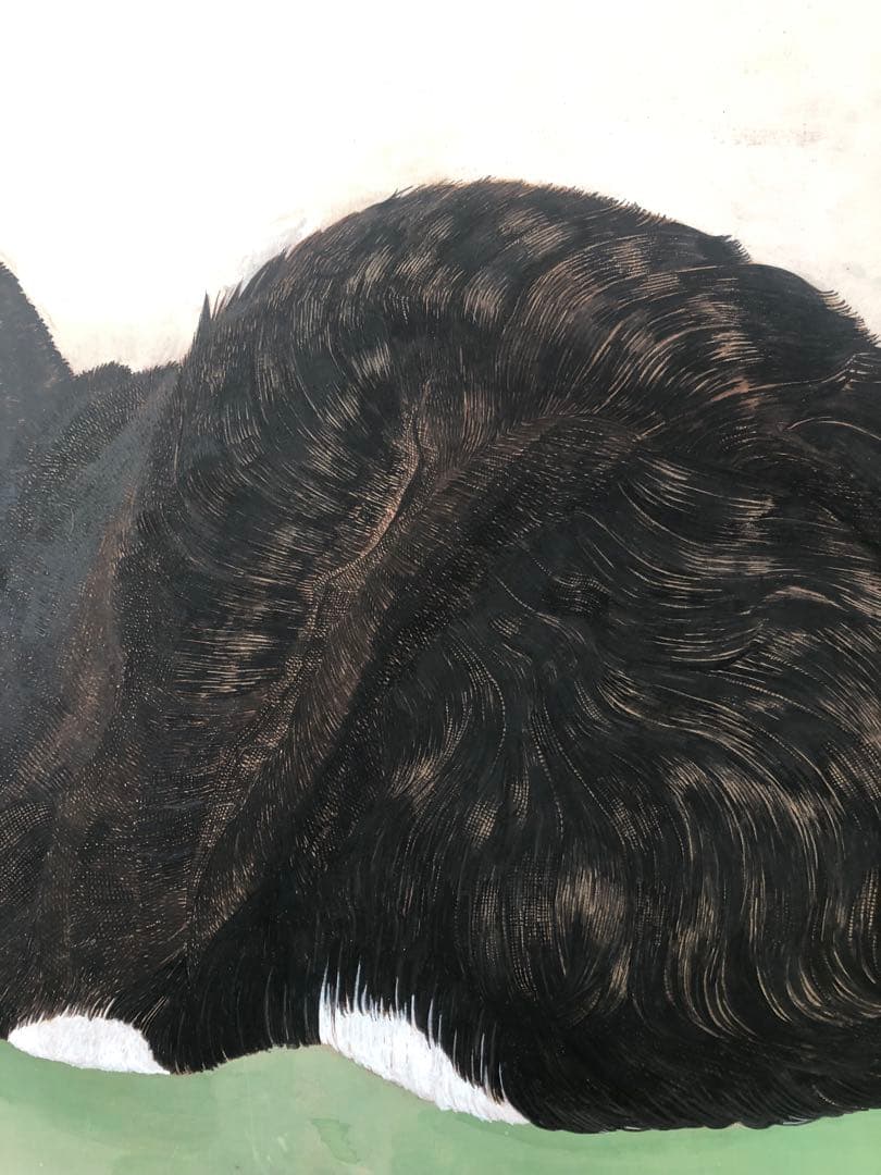 《送料無料》原画「ウメ13」猫イラスト 水彩画