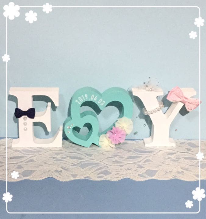 ゆーちゃん様確認用♡ウエディングバージョン・イニシャルオブジェ