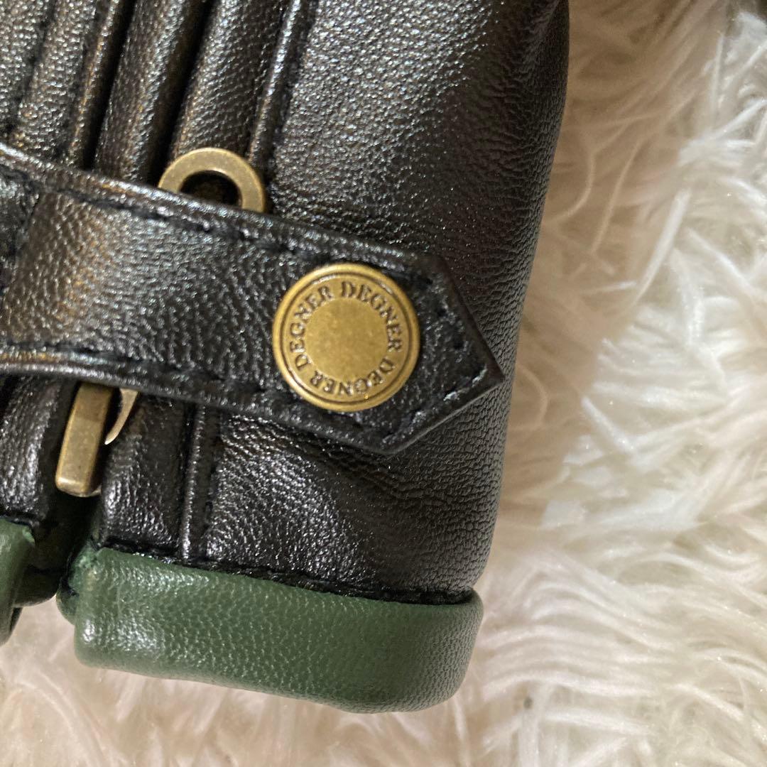 【極美品】DEGNER デグナー XL 黒 シングルライダース 山羊革　バイカー