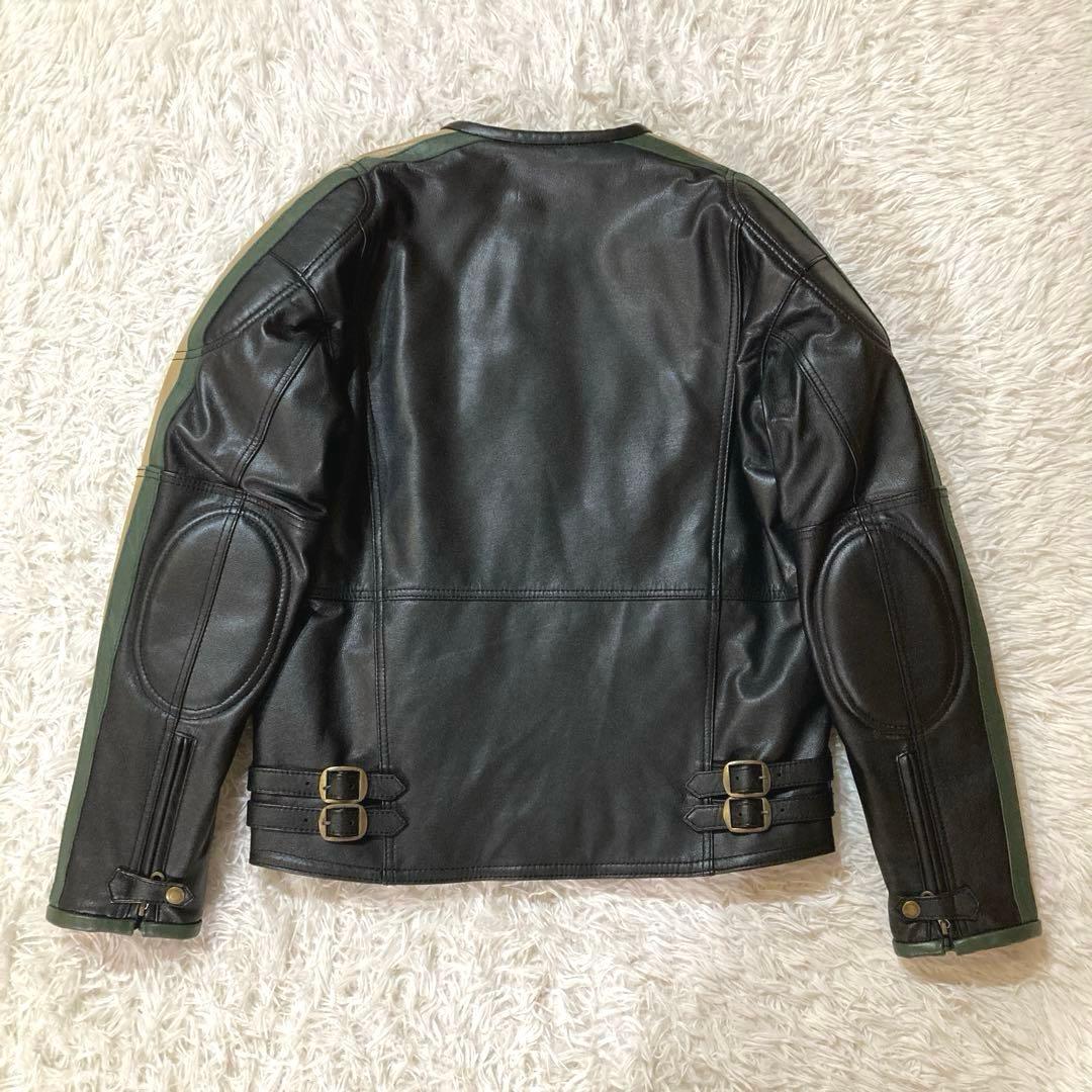 【極美品】DEGNER デグナー XL 黒 シングルライダース 山羊革　バイカー