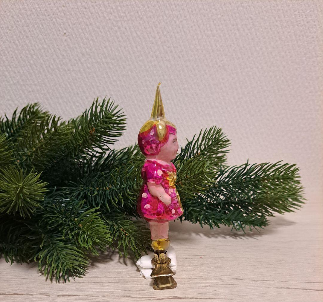 ガラスオーナメント　いちごの女の子