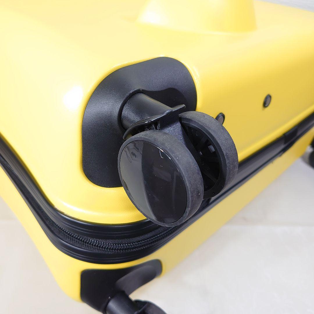 キッズトラベル 子供が乗れる キャリーケース クッションプラス イエロー