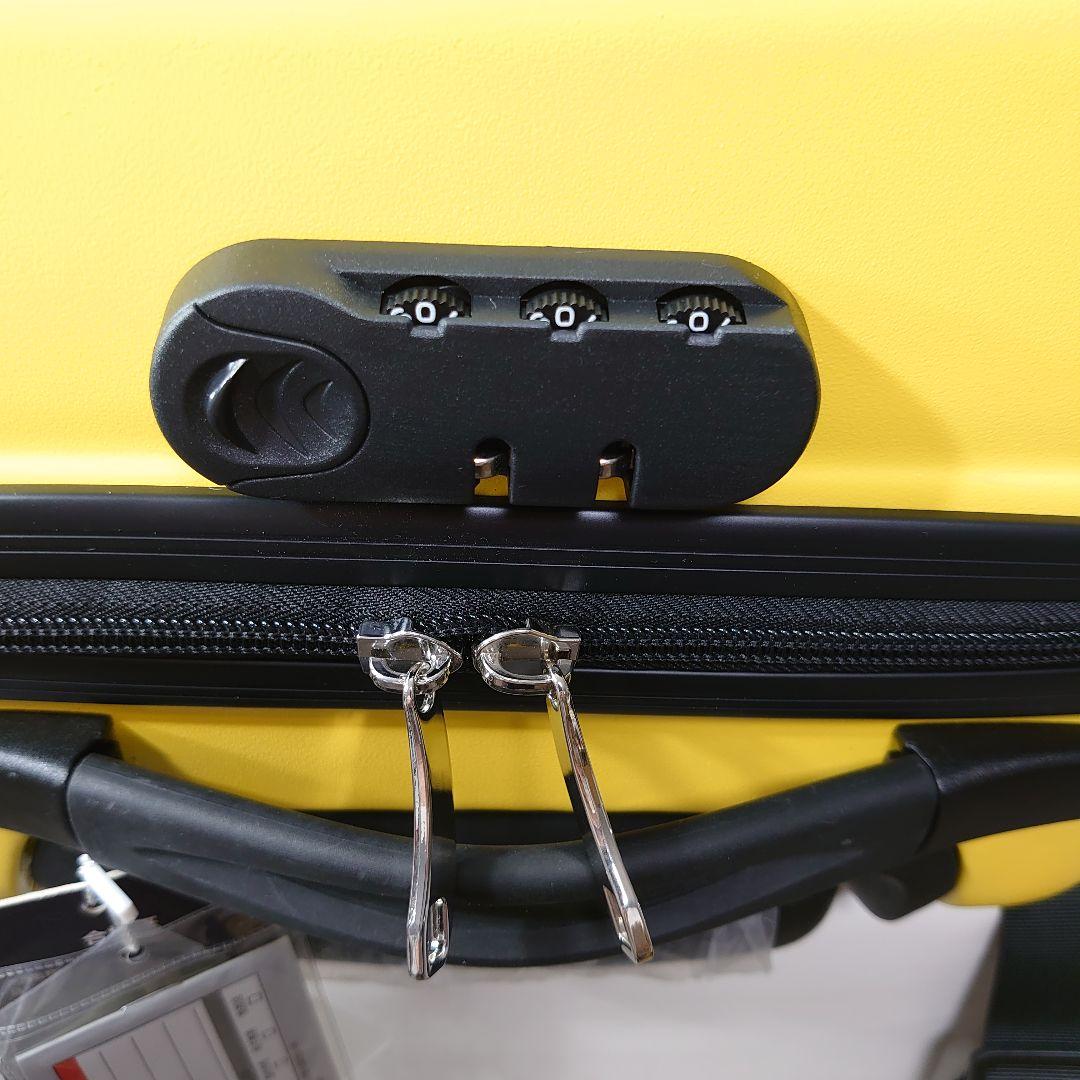 キッズトラベル 子供が乗れる キャリーケース クッションプラス イエロー