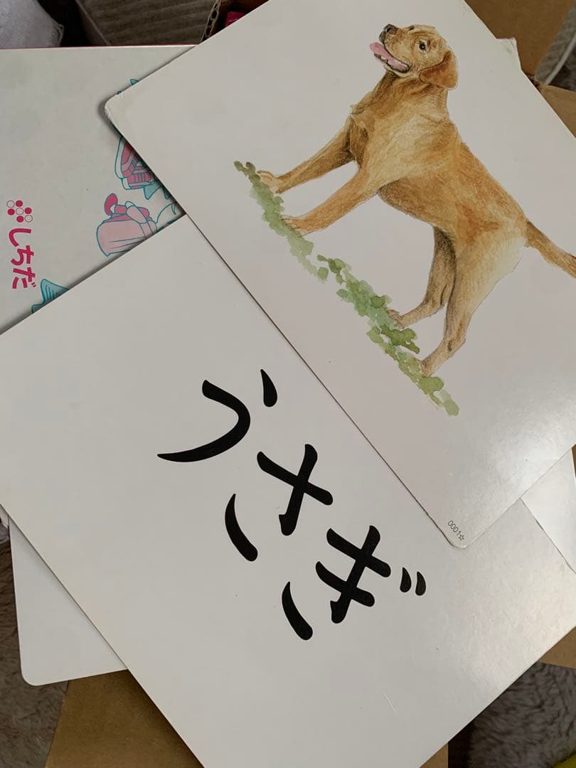 定価17600円しちだ　かな絵ちゃん　A フラッシュカード　右脳教育