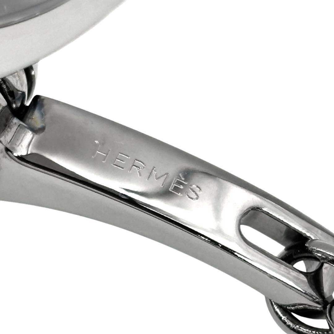 【美品】エルメス グローブ 手袋ホルダー フィルー ガンメタシルバー 3M25