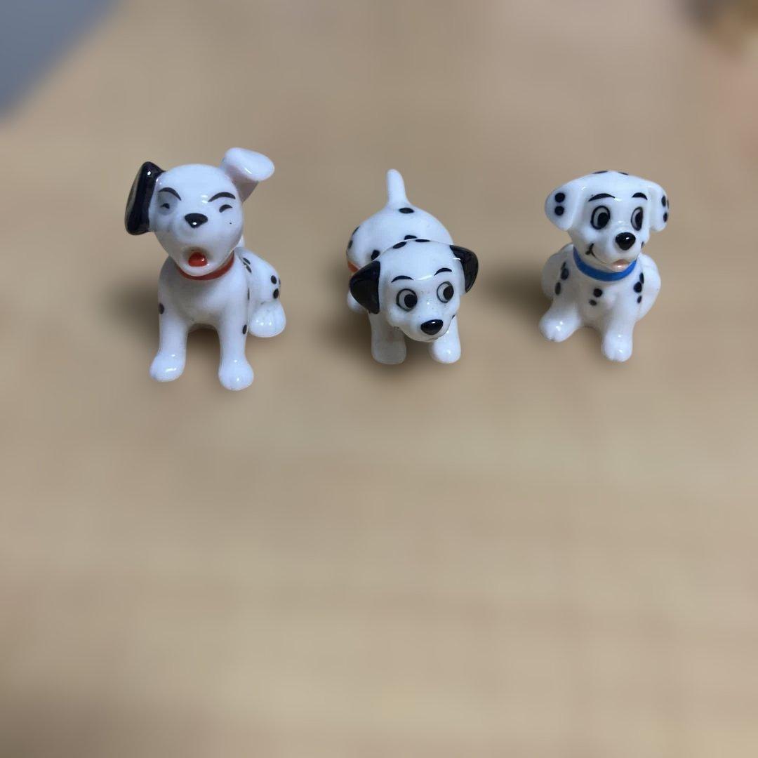 ダルメシアン犬（ディズニー）置物「bone china」