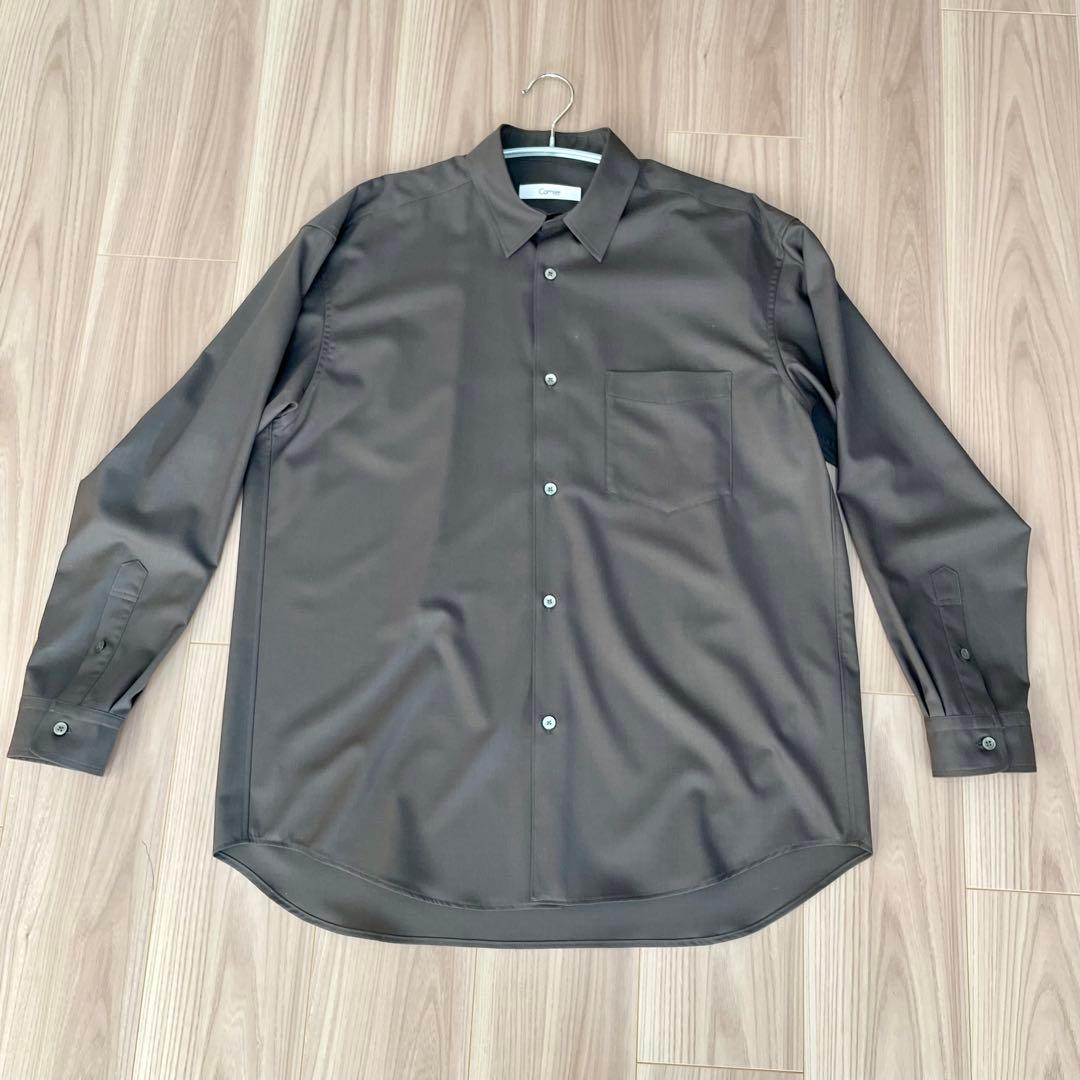 Cornier Super180's WOOL SHIRTS グレー　美品 M