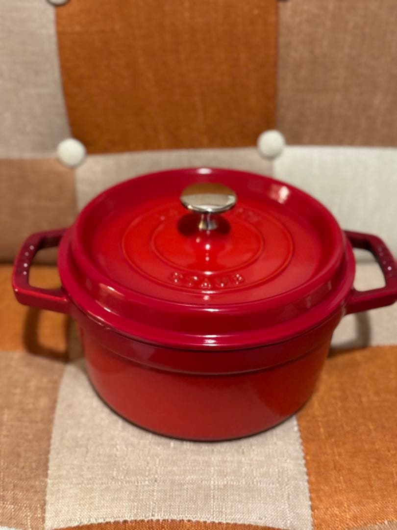 STAUB 鋳鉄製 両手鍋 20cm レッド