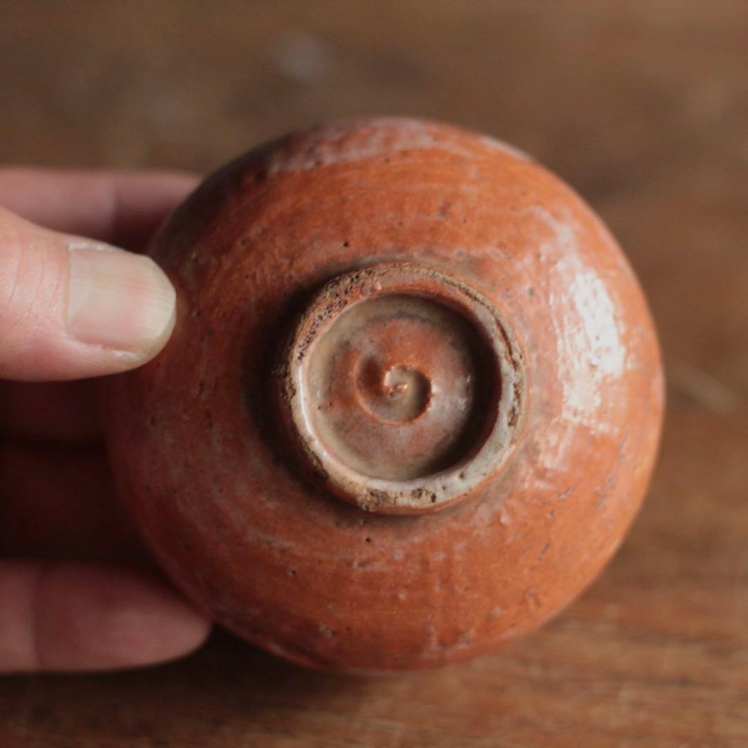 赤楽 小碗 No.3 大盃 小服茶碗 茶籠茶碗 古美術 古道具 アンティーク